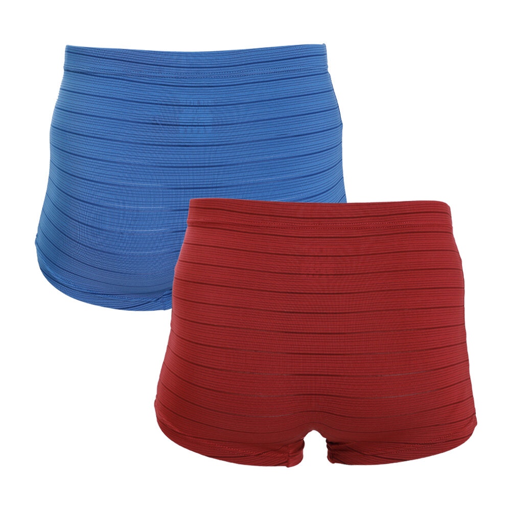 JOHN HENRY INNERWEAR กางเกงในชาย STRIPE รุ่น JU JU3ST204P2 สีน้ำเงินลาย/แดงลาย ทรง Boxer brief (แพ็ค 2 ตัว) BIUB