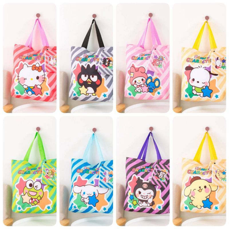 กระเป๋า Sanrio Character ECO-Bag แบบพับเก็บได้