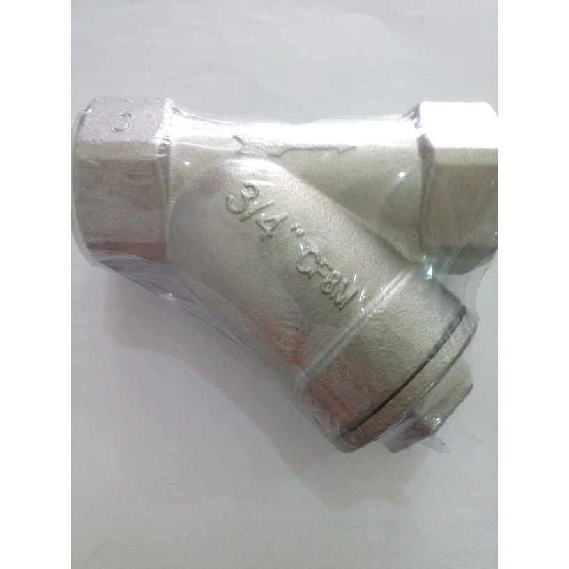 วาล์วกรอง Y 1" ss 316 เกลียวสแตนเลส cf8m นิ้ว ss316