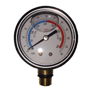 เกจวัดแรงดันถังทรองสระว่ายน้ำ Pressure gauge