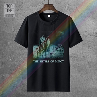 Gildan เสื้อยืดผ้าฝ้าย 100% พิมพ์ลาย The Sisters Of Mercy Body And Soul สีดํา สไตล์พังก์ร็อค สําหรับผู้ชายSize S-5XL