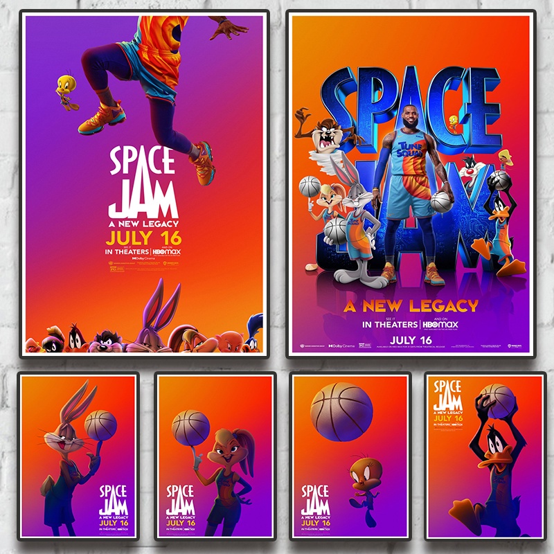 LeBron James Fantasy Adventure Cartoon Film Space Jam: Legacy of Furniture Decorative Kraft Paper Re