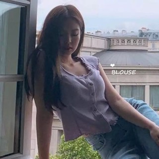 jennie blackpink เสื้อกล้ามแขนกุดแฟชั่นสําหรับผู้หญิงเสื้อยืดผู้หญิง