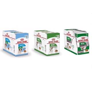 Royal canin mini puppy/adult/ageing12+ 85กรัม/12ซอง