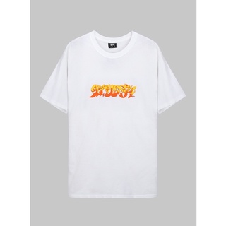 T-Shirtเสื้อยืด ลาย STUSSY - FLAME TSHIRT STUSSY MIRROR 1:1 ของแท้ S-5XL