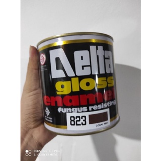 สีเคลือบน้ำมัน DELAT GLOSS ENAMEL #823 Coral Red- 0.946ลิตร