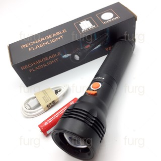 Furg 0070300494 ไฟฉาย super bright flashlight led rechargeable flashlight light Y02 T6