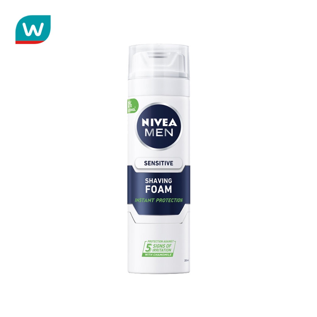 Nivea นีเวีย ฟอร์ เมน เซนซิทีพ เชฟวิ่ง โฟม 200 มล. โฟมโกนหนวด