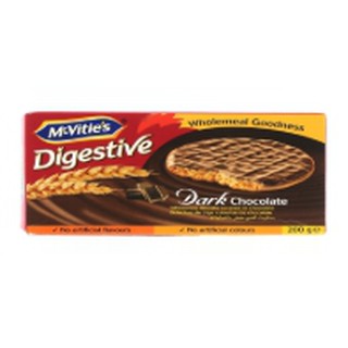 แมคไวตี้ส์บิสกิตเคลือบดาร์กช็อกโกแลต 200กรัมMcVities Biscuits Coated Dark Chocolate 200g.