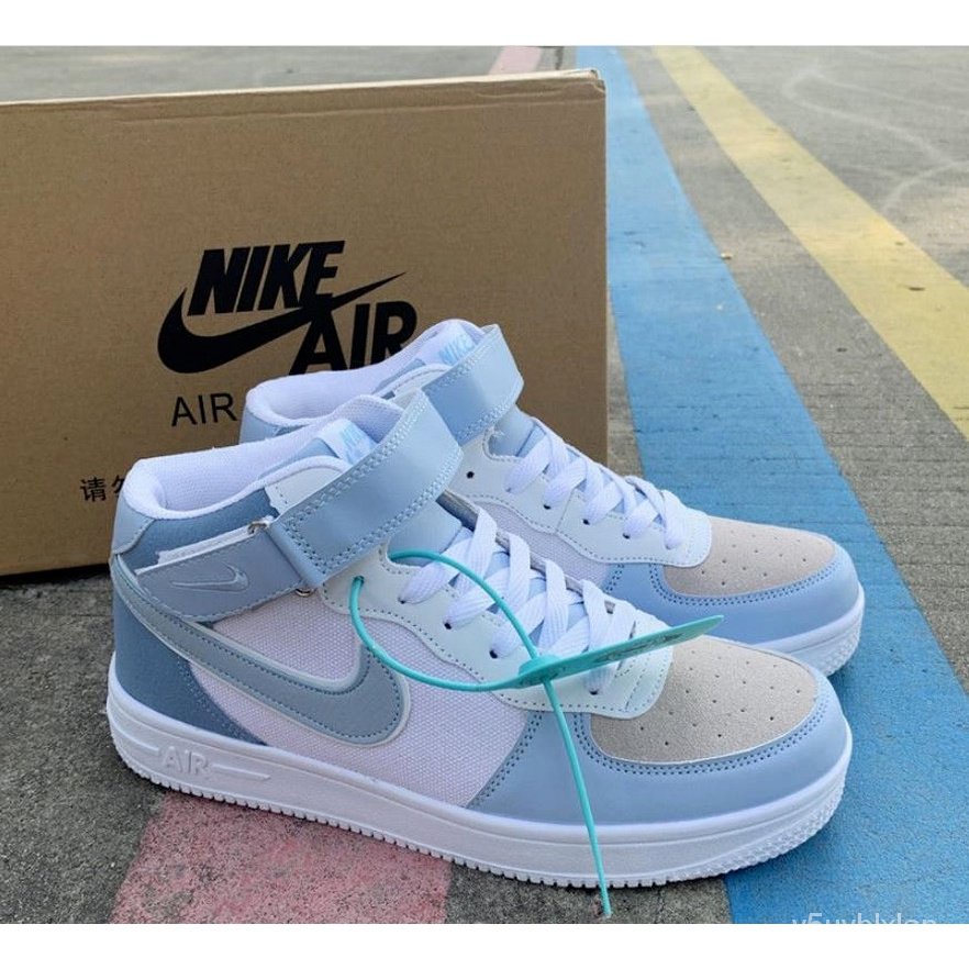 nike high tops women blue