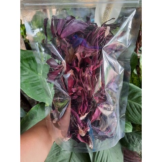 ดอกบัวแดงอบแห้ง กลีบบัวแดง ปลอดสาร สะอาด บรรรุ50กรัม