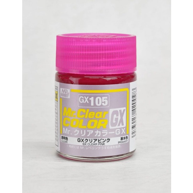 MR.CLEAR COLOR GX 18ml. MR.CLEAR COLOR GX-105 CLEAR PINK