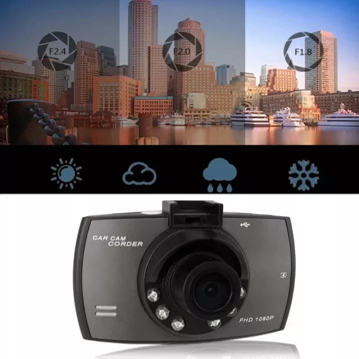 กล้องติดรถยนต์G30 2.2 นิ้ว เลนส์กระจกทรงกล้อง 1080P พิกเซล driving recorder กล้องหน้ารถ มุมมองกลางคืนมุมกว้าง เมนูไทย thumbnail 3