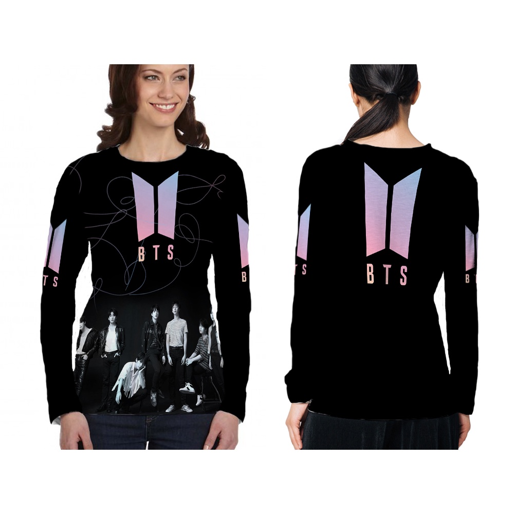 [TiniShop] Original BTS Kpop T-Shirt / BTS Womens Long T-Shirt 3D Full Print / Original BTS Kpop