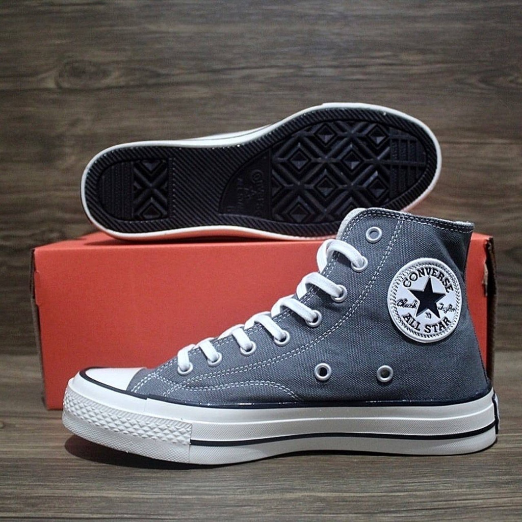 รองเท้าผ้าใบ CONVERSE ALL START 70S HI Gray WHITE พรีเมี่ยม สําหรับ ...