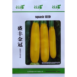 เมล็ด ซูกินี  golden zucchini  สายพันธุ์ F1 บรรจุ : 30 เมล็ด(ประมาณ4.5กรัม)