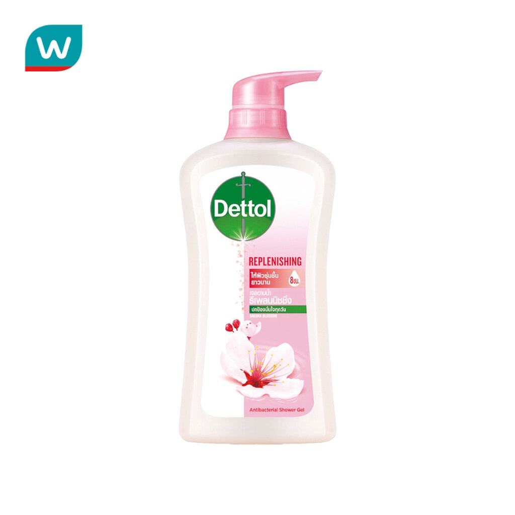 1+1 Dettol เดทตอล เจลอาบน้ำ ออริจินัล แอนตี้แบคทีเรีย 450 ml
