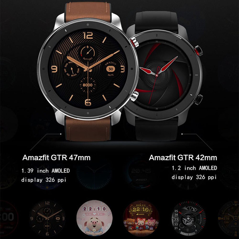Savvies 6 Pellicole Protettive Trasparenti Per Huami Amazfit GTR 42mm - Protezione Schermo Anti-graffio, Facile Applicazione