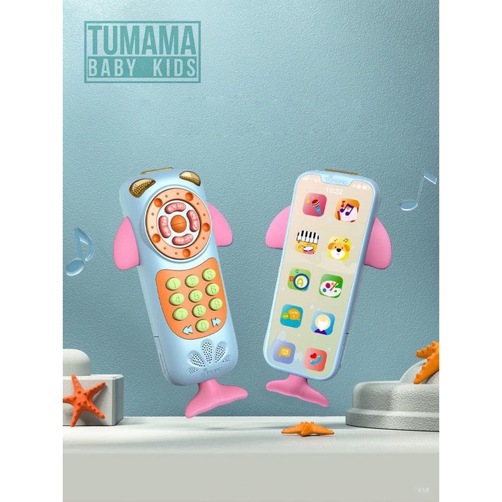 ของเล่นโทรศัพท์ รีโมท ปลาวาฬ Tumama baby kids