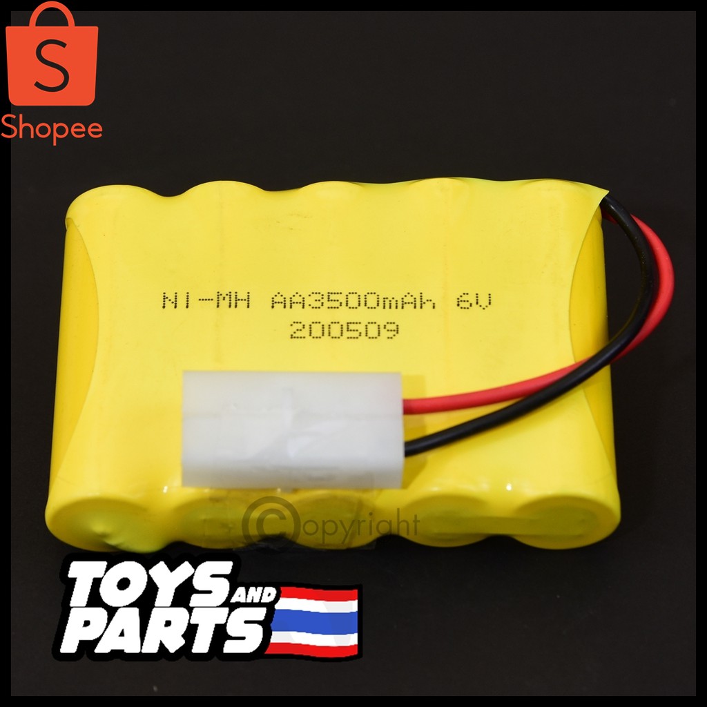 ถ่านชาร์จรถบังคับ Ni-MH 6.0V. 3500mAh. แบบขั้วสีขาว(TAMIYA)  เป็นถ่าน AA 5 ก้อนเรียง (ร้านคนไทย) - รูปที่ 4