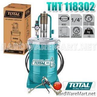 ถังอัดจารบี 30 L. ใช้ลม TOTAL air grease lubricator THT 118302