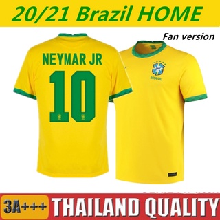 เสื้อกีฬาแขนสั้น ลายทีมชาติฟุตบอล Brazil 2020 ชุดเหย้า