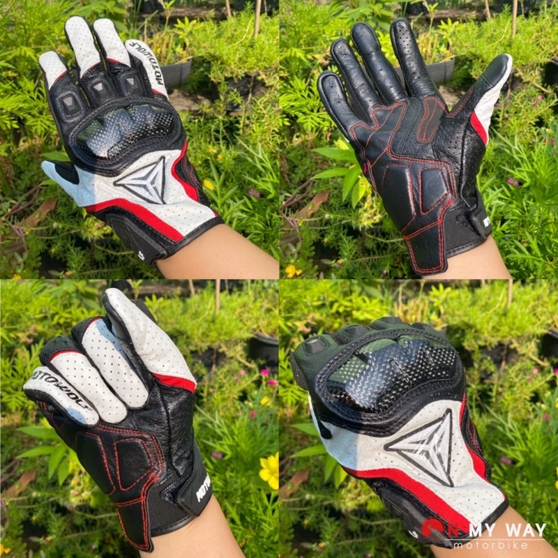 ถุงมือขับมอเตอร์ไซค์ข้อสั้น MOTOWOLF MDL0305 หนังแพะ ทัชสกรีนได้ thumbnail 10