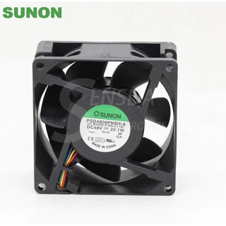 For Sunon PSD4808PMBX-A 80*80*38MM 80mm DC 48V 22.1W Server Square inverter axial cooling Fans