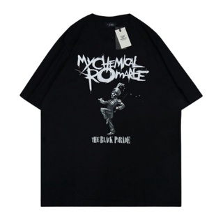 เสื้อยืด พิมพ์ลาย Mychemical ROMANCE X THE BLACK PARADE สําหรับผู้ชาย