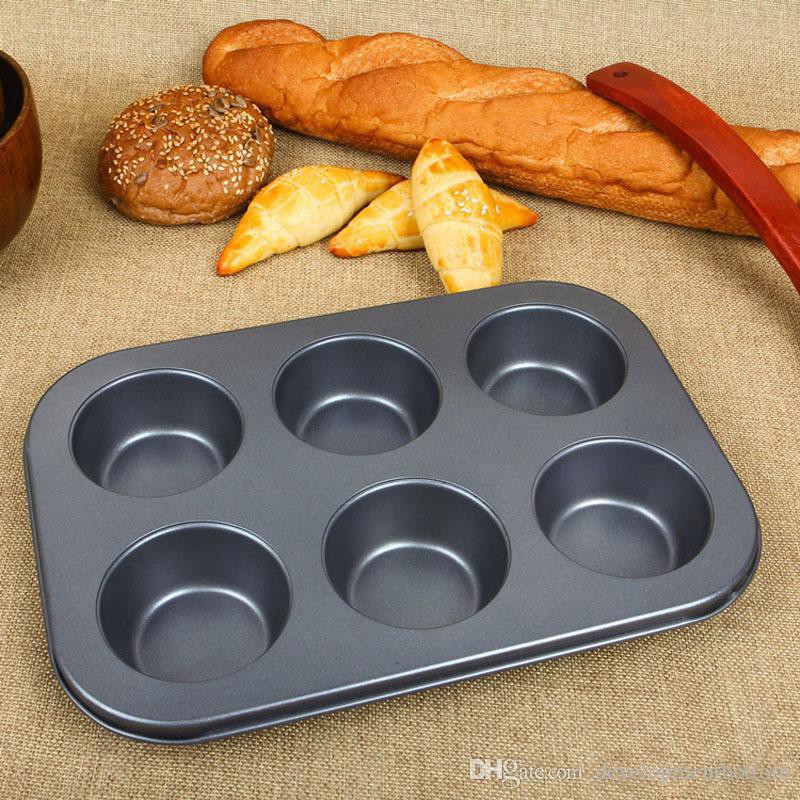 ถาดแม่พิมพ์อบขนม 6 หลุม คัพเค้ก มัฟฟิน เคลือบ non-stick แม่พิมพ์ขนาด 18.5ซม.x26.5 ซม. สูง 3 ซม. ขนาดและหลุมกว้าง 6.5 ซม. – โปรปัง