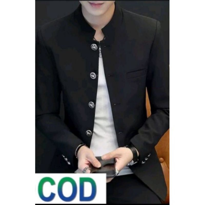 Jasco Mandarin สําหรับผู้ชายผู้ใหญ่ Jasco Mandarin white ดั้งเดิมขลิบสีเทา รุ่นใหม่ล่าสุด