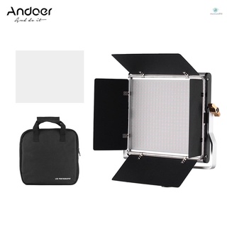 Andoer แผงไฟ LED 480 ดวง ปรับความสว่างได้ 3200K-5600K สําหรับถ่ายภาพสตูดิโอ