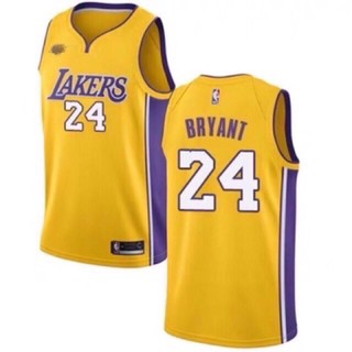 เสื้อบาสเกตบอล NBA เสื้อกล้ามออกกำลังกายชาย  LAKERS 24 Kobe  / 23 JAMES ราคาถูก ราคาส่ง