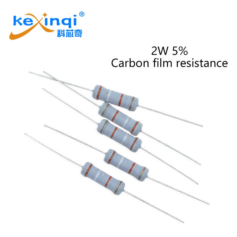 10Pcs 2W 0R-22M คาร์บอนชุดฟิล์มตัวต้านทาน 5%Tolerance 470K 680K 750K 1M 3M 4.7M 6.8M 7.5M 10M Ohm Electronics Resistance