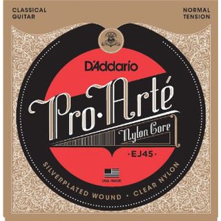 D’Addario สายกีตาร์คลาสสิค รุ่น EJ45 (Normal Tension) ของแท้100%