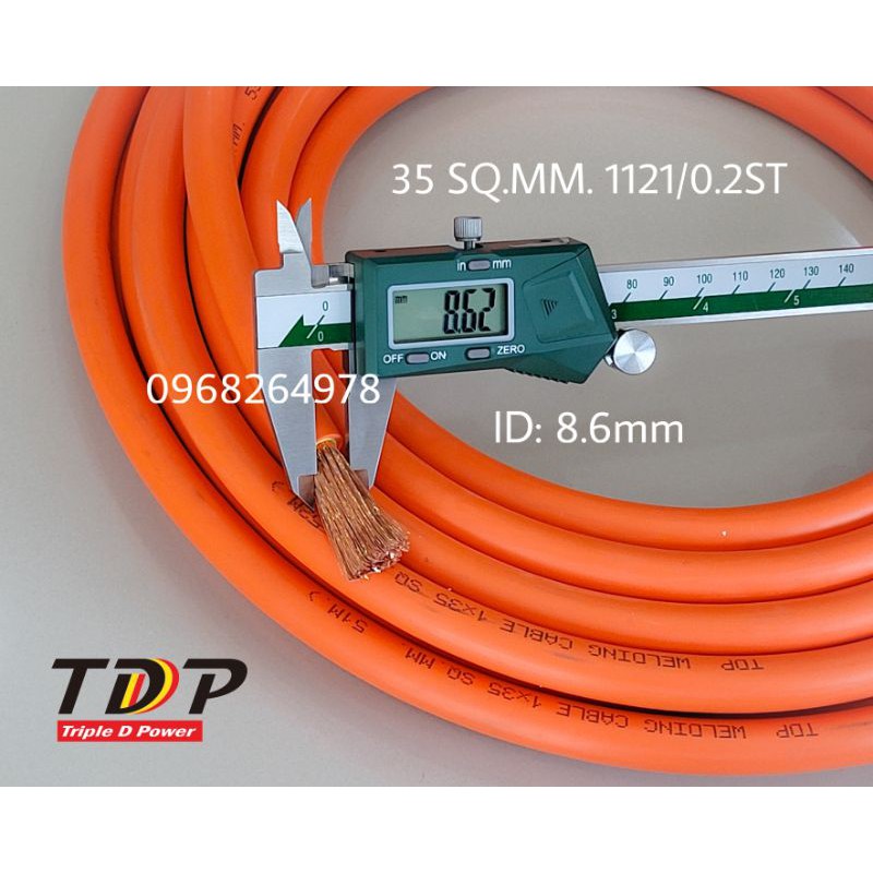 TDP Premium Cable 35 sq.mm. ทองแดง 497/0.3 เส้น รุ่นทองแดงเต็ม สีส้ม