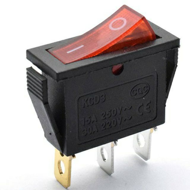 สวิตซ์ KCD3 3 ขา 15A 250V Switch