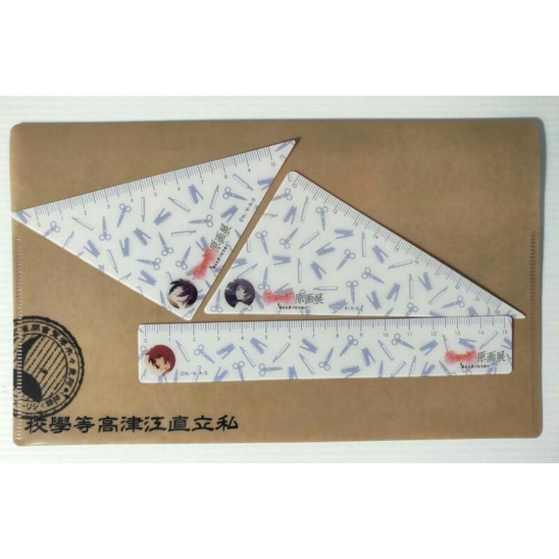 MONOGATARI - SERIES ชุดไม้บรรทัด 3อันพร้อมซองใส่ ขนาด 21.5×12.5cm. สินค้าลิขสิทธิ์แท้ พร้อมส่ง