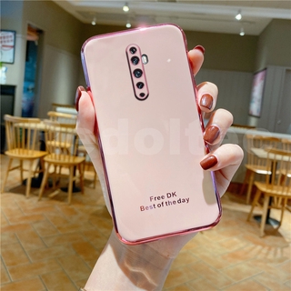 เคส OPPO Reno 2 2F Reno การป้องกันเลนส์รูปแบบใหม่ 6D ชุบซิลิโคนเคสโทรศัพท์แบบนิ่ม Reno2 F Reno 10X Zoom