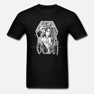 เสื้อยืดลําลอง ผ้าฝ้าย แขนสั้น คอกลม พิมพ์ลาย Alice Cooper Rer Coffin Black Merch IOpodl62DAcekc60 แฟชั่นฤดูร้อน สําหรับ