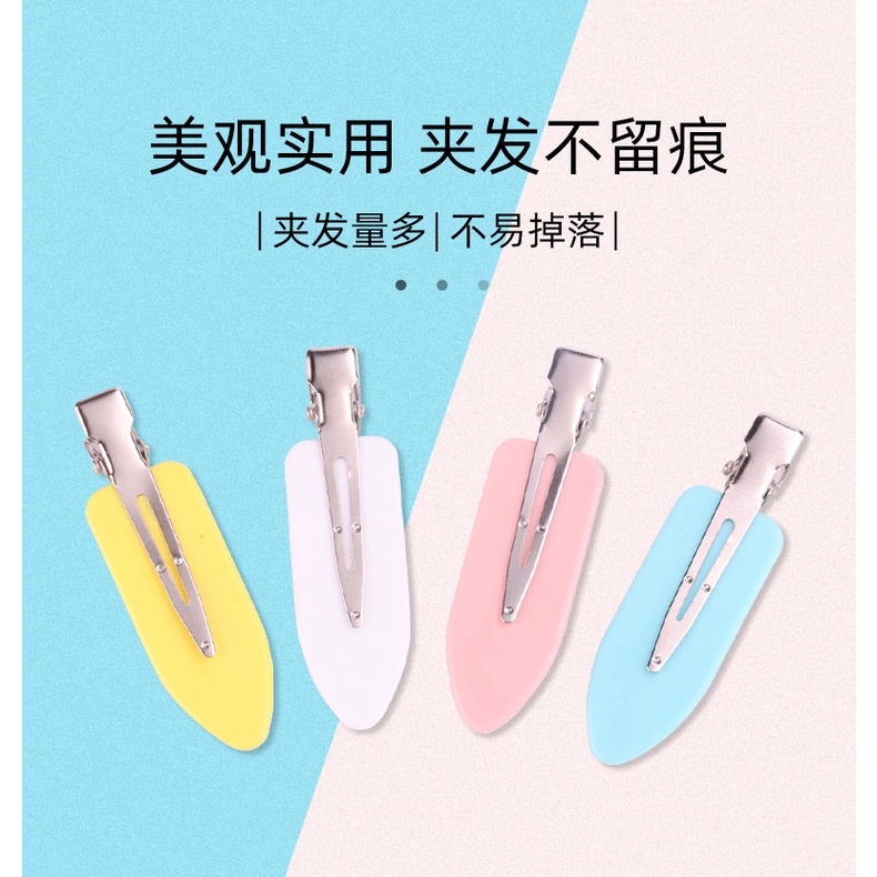 พร้อมส่ง จัดส่งด่วน#กิ๊บติดผม แบบไร้รอยต่อ สีคอนทราสต์ สไตล์นานา