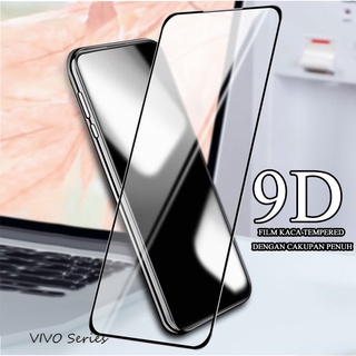 ฟิล์มกระจกนิรภัย 9D เต็มปก ฟิล์มกาวเต็ม สำหรับ Vivo Y71 Y79 Y81 Y91 Y95 Y91C V9 V11 V11 Pro V11i