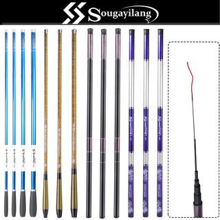 Sougayilang 2.7-7.2m คันเบ็ดแบบพกพา Ultralight Telescopic Fishing Rod Stream River Fishing Outdoor Rod