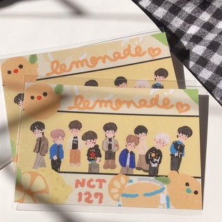 (พร้อมส่ง) fan art postcard NCT Lemonade ขนาด A6