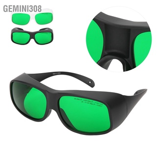 Gemini308 650Nm แว่นตานิรภัยเลเซอร์ ความยาวคลื่น เลนส์สีเขียว ป้องกันดวงตา Pc พอดีกับแว่นตาสายตาสั้น