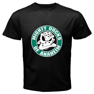 เสื้อยืดผ้าฝ้ายพิมพ์ลายแฟชั่นเสื้อยืด ลาย Ducks of Anaheim NHL