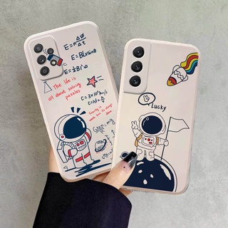 เคสโทรศัพท์มือถือ TPU แบบนิ่ม ลายนักบินอวกาศ ดวงจันทร์ สําหรับ Samsung S22+ S21+ S20+ S10+ S20 S21 S22 Ultra S20FE S21FE S10 Note 10 Plus 20 Ultra 10+ S20 FE S21 FE