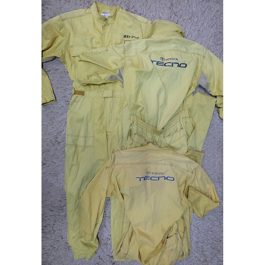 ชุดหมีแฟชั่น ชุดหมีช่าง ชุดหมีแขนยาว ชุดหมีเท่ๆ ชุดหมีนักแข่งรถ ชุดหมีนักบิน มือ 2 ของญี่ปุ่นไซส์ BL