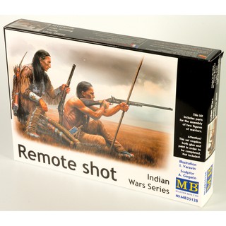 ฟิกเกอร์โมเดล Master Box Model 1/35 MB35128 "Indian Wars Series. Remote shot"