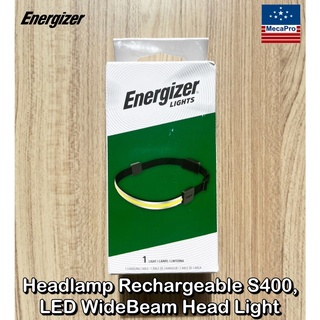 ENERGIZER® Headlamp Rechargeable S400, LED WideBeam Head Light ไฟฉายคาดหัวปรับได้ ชาร์จได้